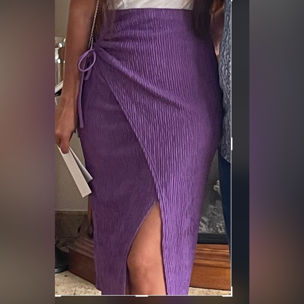 High waisted wrap skirt